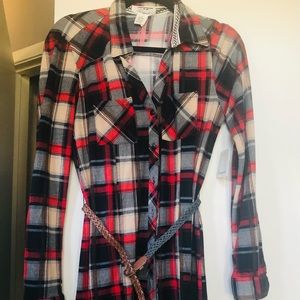 Flannel dress size medium NWT